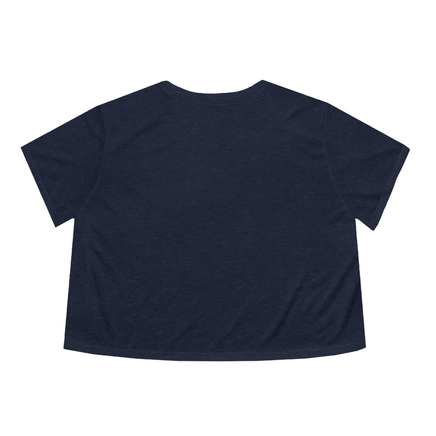 Women's Flowy Cropped Tee: Flower in Ice Cube
