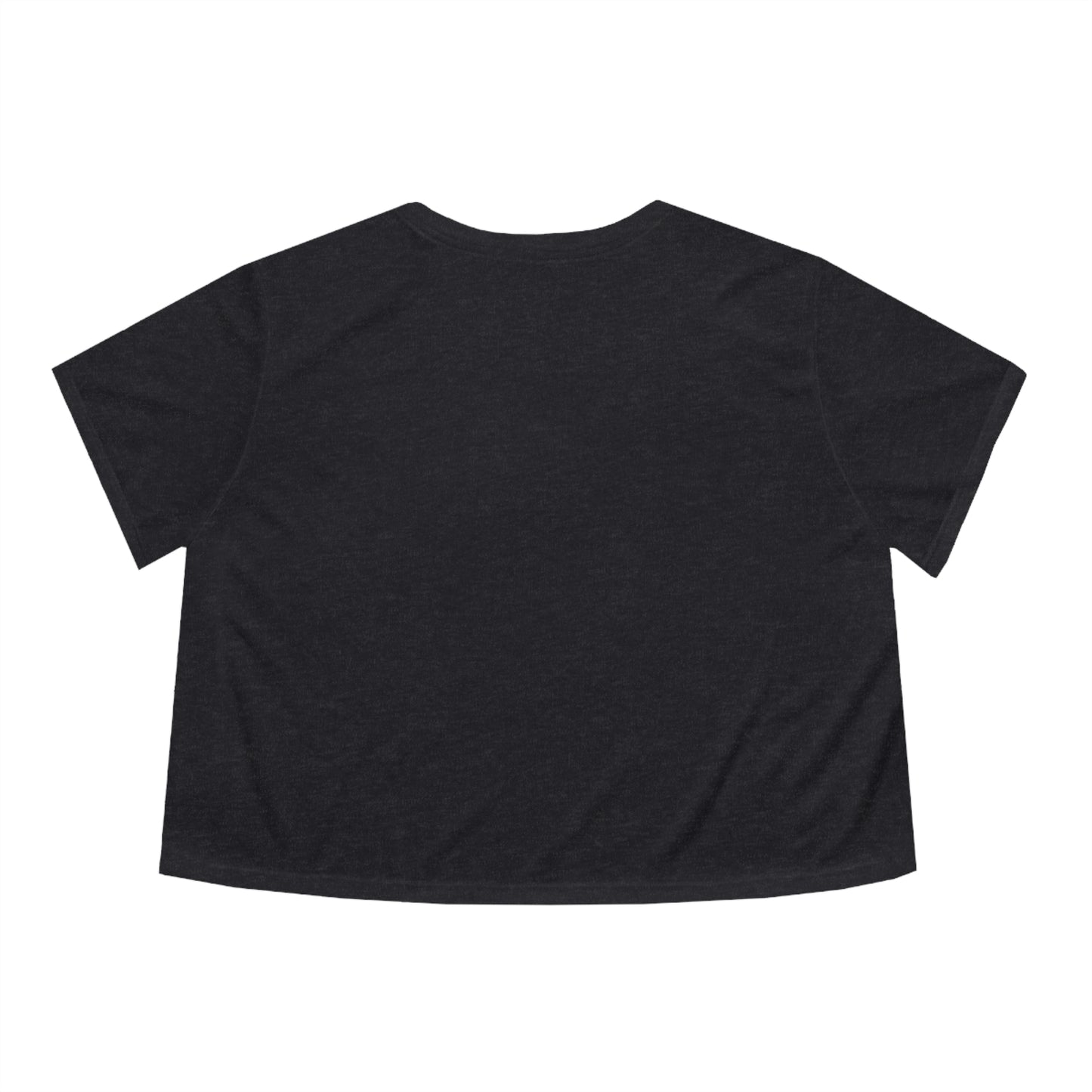 Women's Flowy Cropped Tee: Flower in Ice Cube