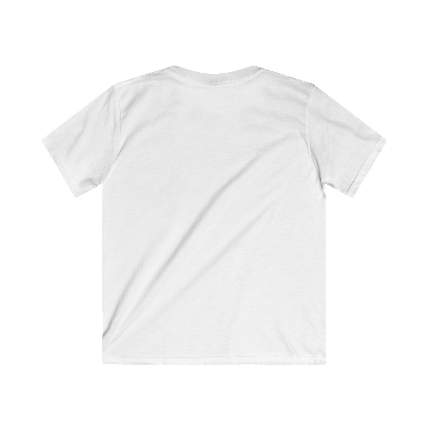 Festive Robot Kids Softstyle Tee for Holiday Cheer