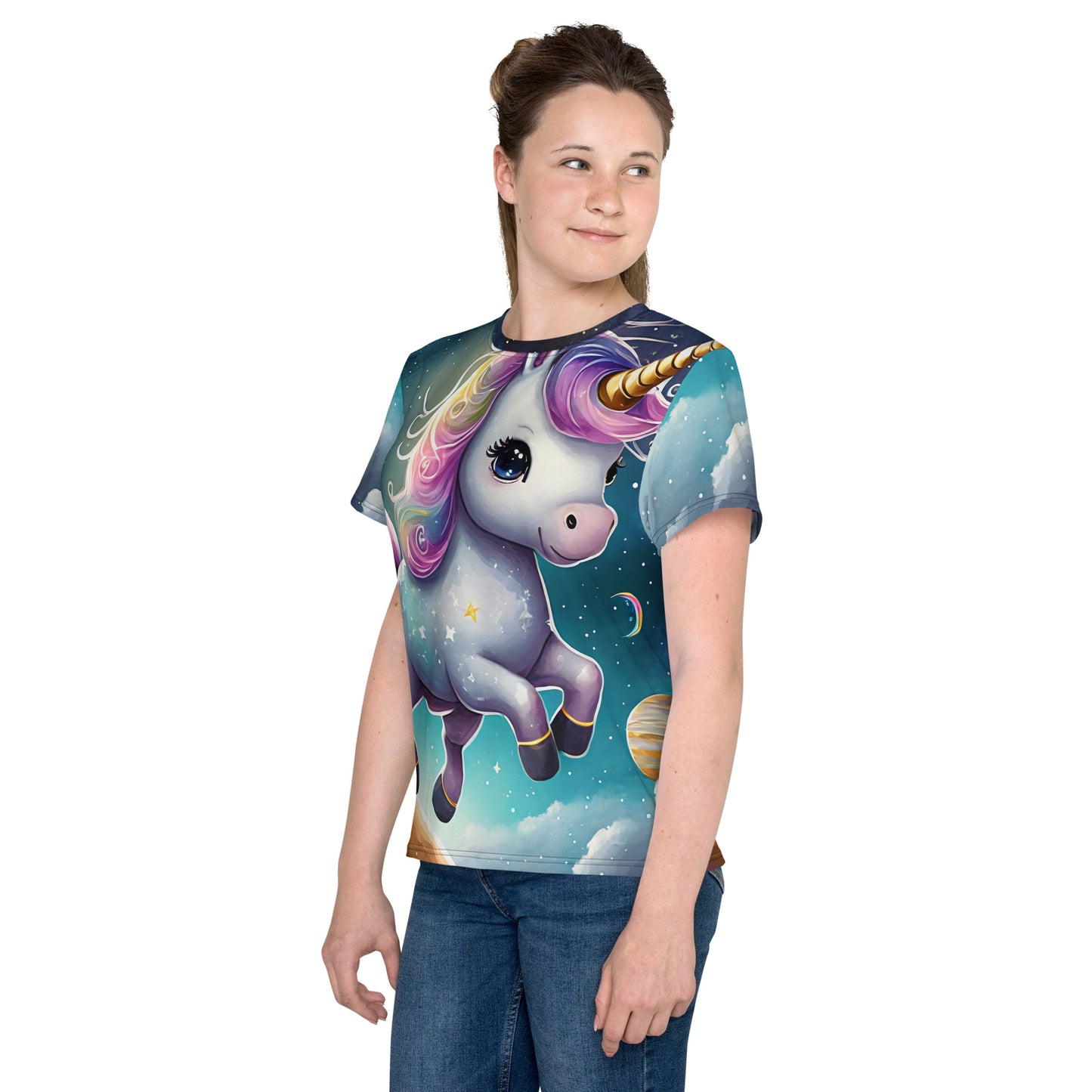 Unicorn in space your kids favorite tee