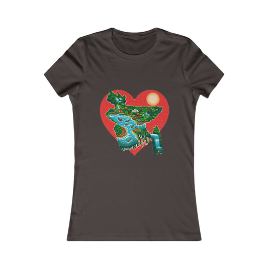 Women's Favorite Tee: love Bangladesh