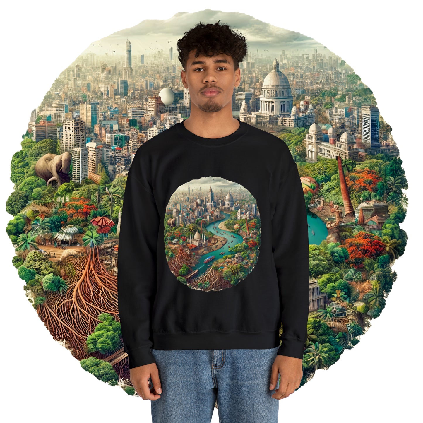 Unisex Heavy Blend™ Crewneck Sweatshirt: Celebrate Bangladesh