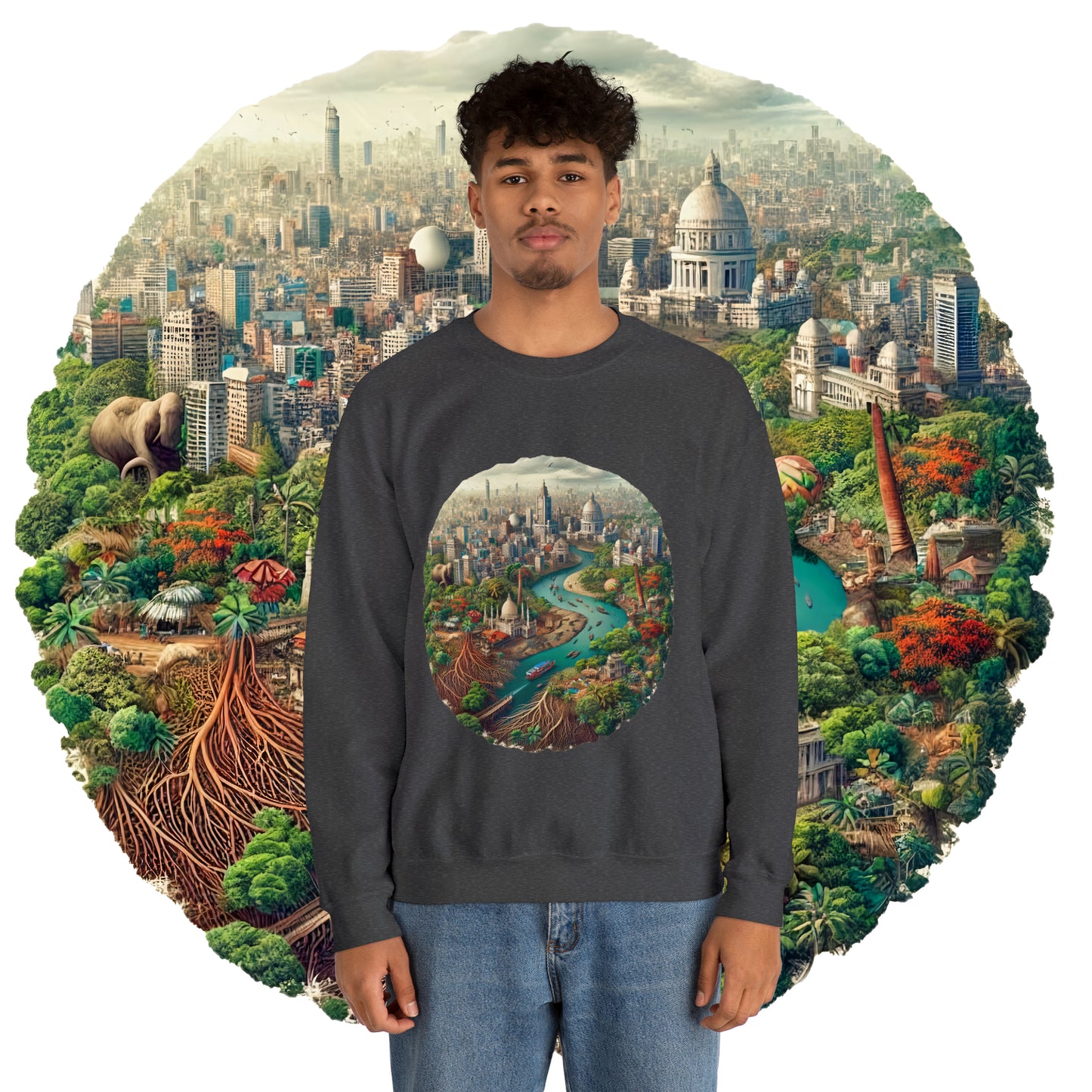 Unisex Heavy Blend™ Crewneck Sweatshirt: Celebrate Bangladesh