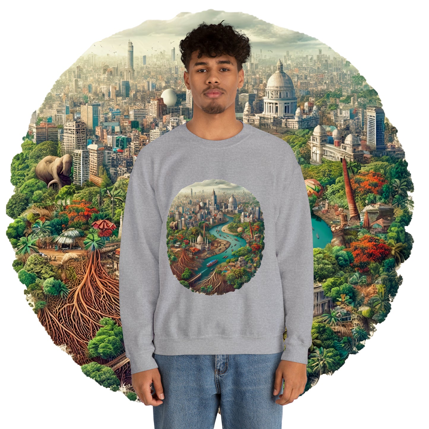 Unisex Heavy Blend™ Crewneck Sweatshirt: Celebrate Bangladesh