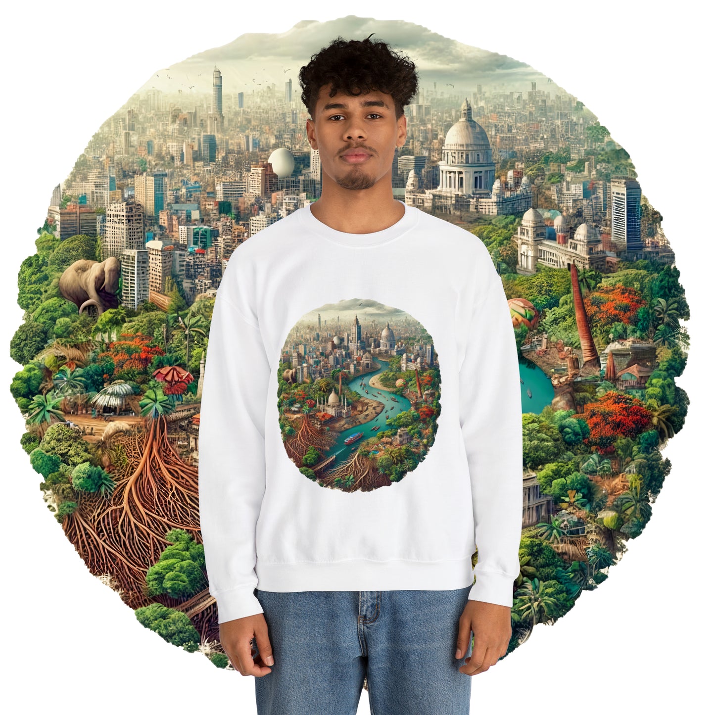 Unisex Heavy Blend™ Crewneck Sweatshirt: Celebrate Bangladesh