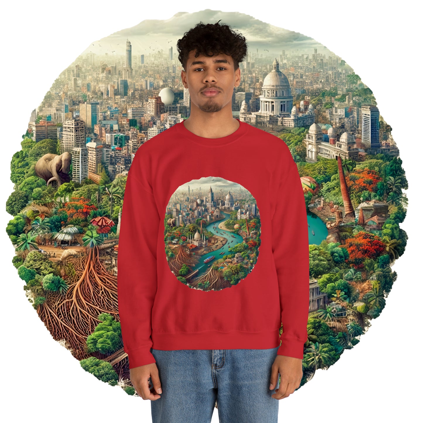 Unisex Heavy Blend™ Crewneck Sweatshirt: Celebrate Bangladesh