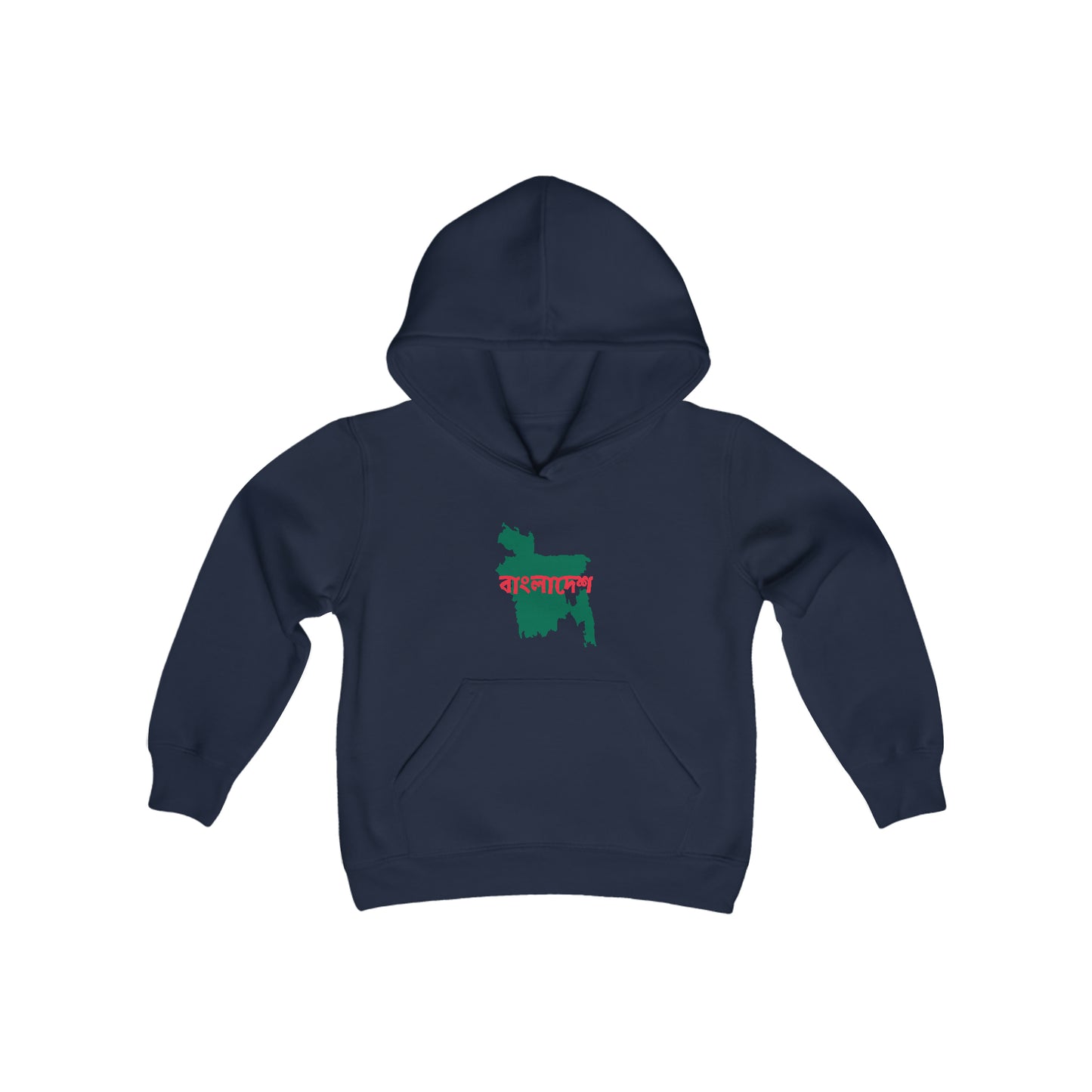 Youth Heavy Blend Hooded Sweatshirt: Bangladesh Map