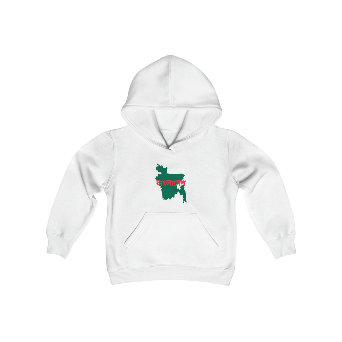 Youth Heavy Blend Hooded Sweatshirt: Bangladesh Map