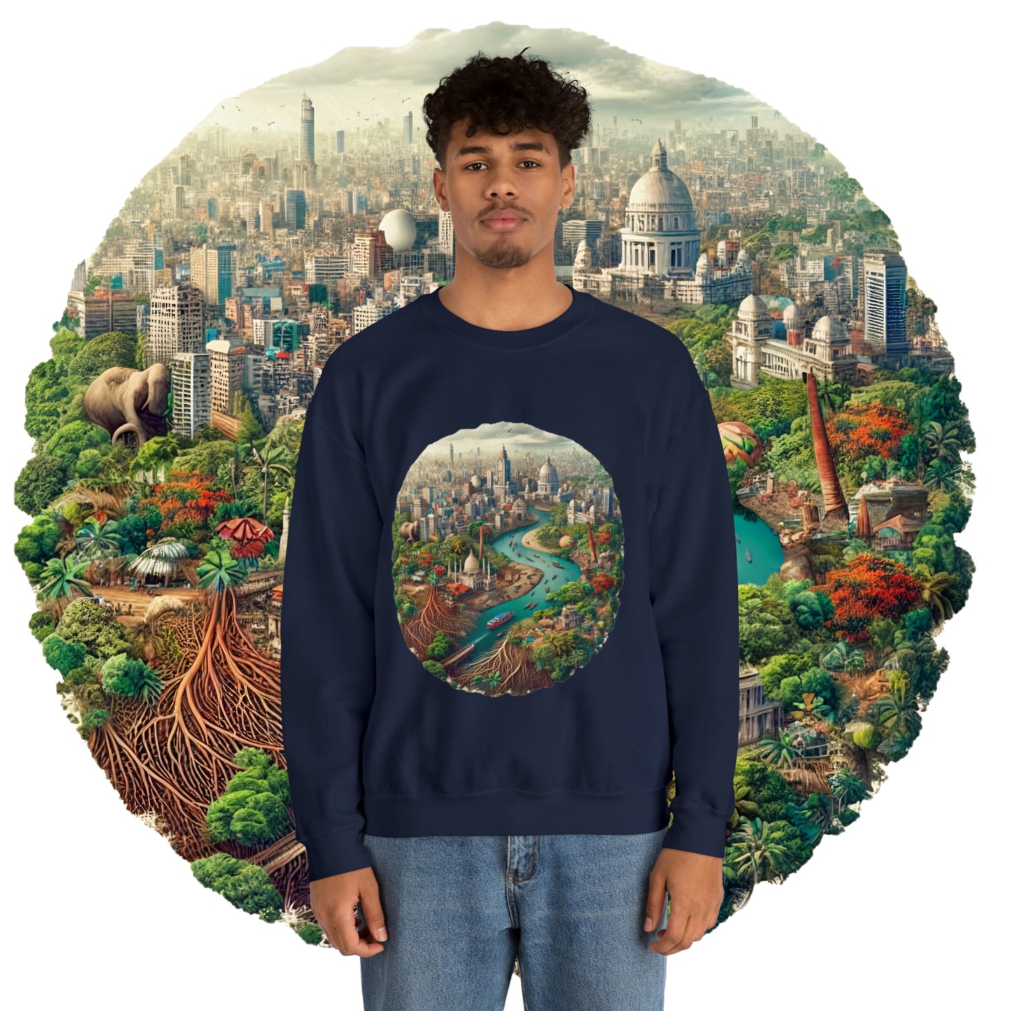 Unisex Heavy Blend™ Crewneck Sweatshirt: Celebrate Bangladesh