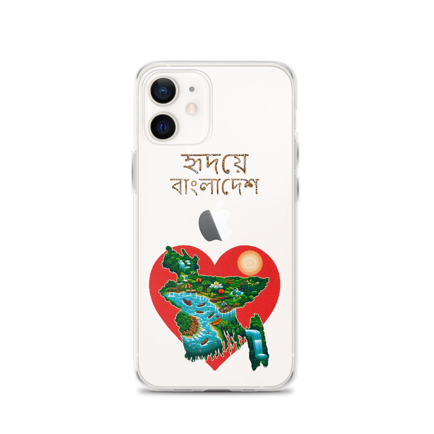 Clear Case for iPhone®: হৃদয়ে-বাংলাদেশ