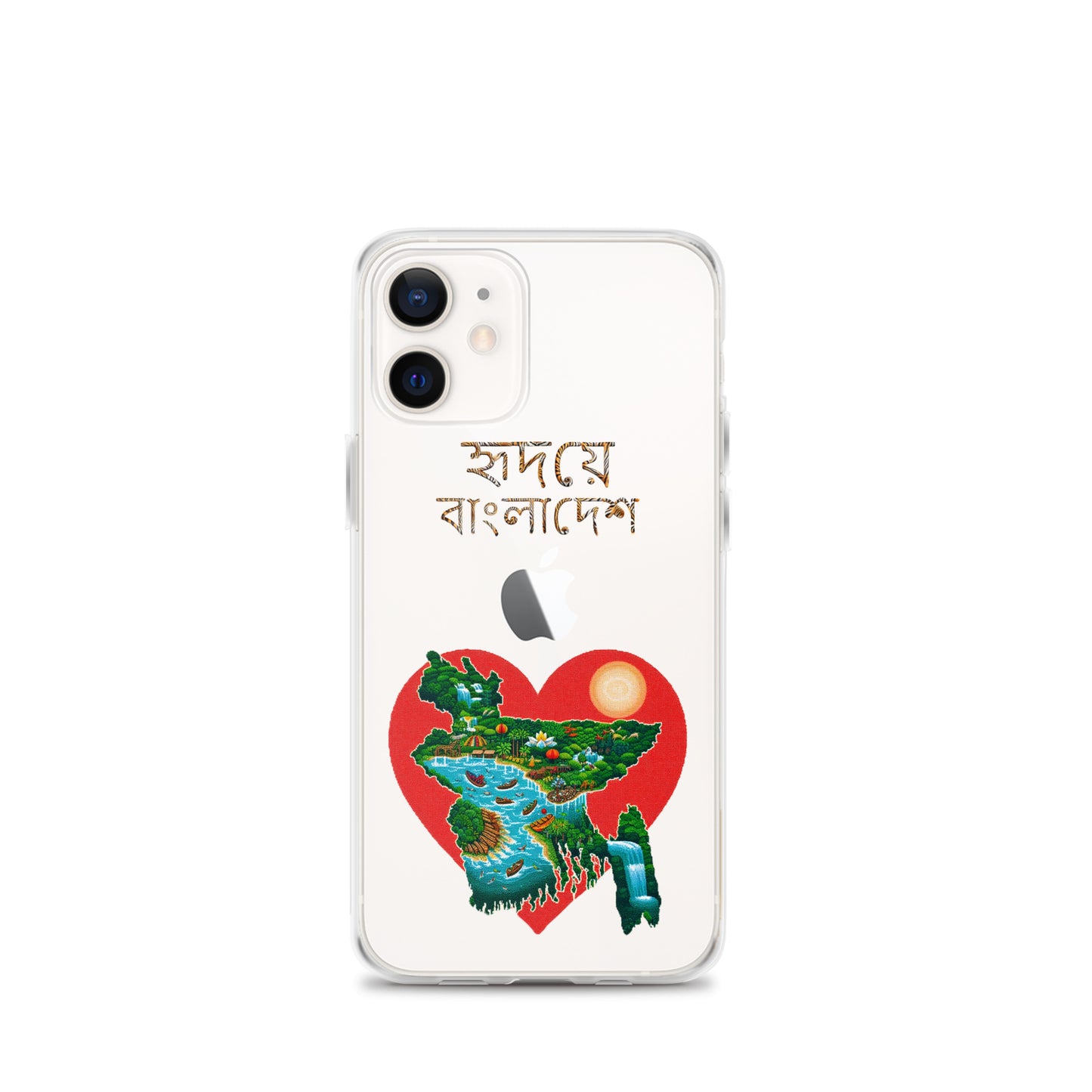 Clear Case for iPhone®: হৃদয়ে-বাংলাদেশ