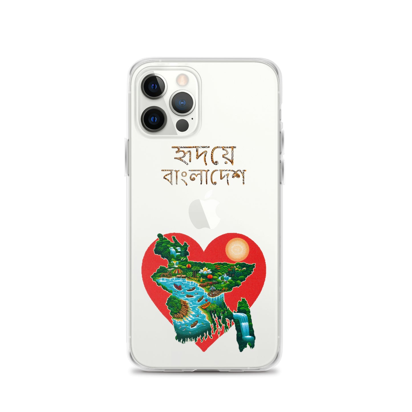 Clear Case for iPhone®: হৃদয়ে-বাংলাদেশ