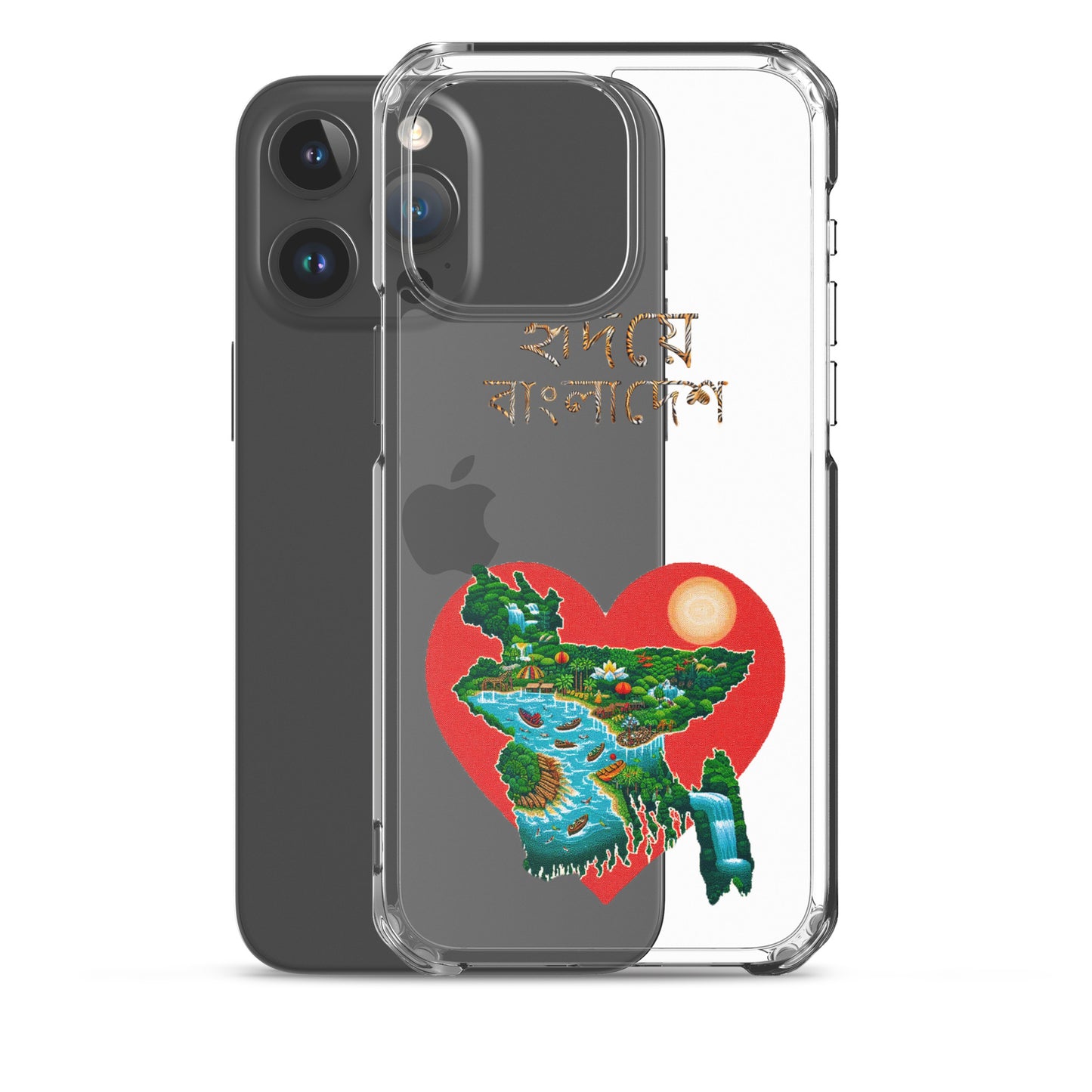 Clear Case for iPhone®: হৃদয়ে-বাংলাদেশ