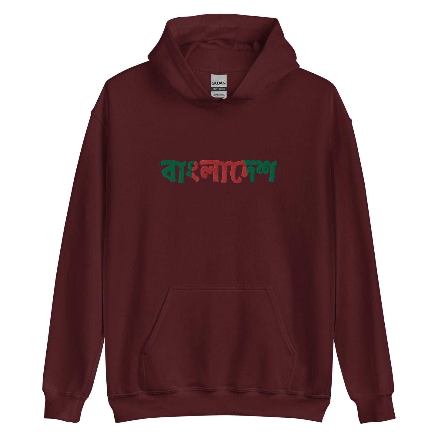 Men Hoodie: Front Embroidery, Back print